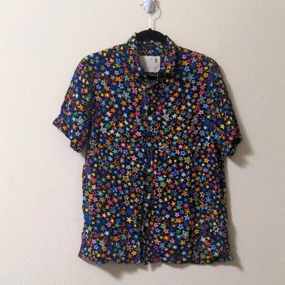 R13 Multistar Tony Button Down Shirt Men Medium - Picture 1 of 6